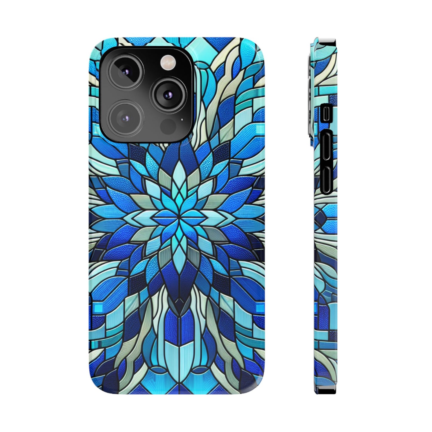 Vibrant Stained Glass Phone Cases - Artistic Cell Phone Cover, Unique Gift for Her, Phone Accessories, Holiday Present, Modern Decor
