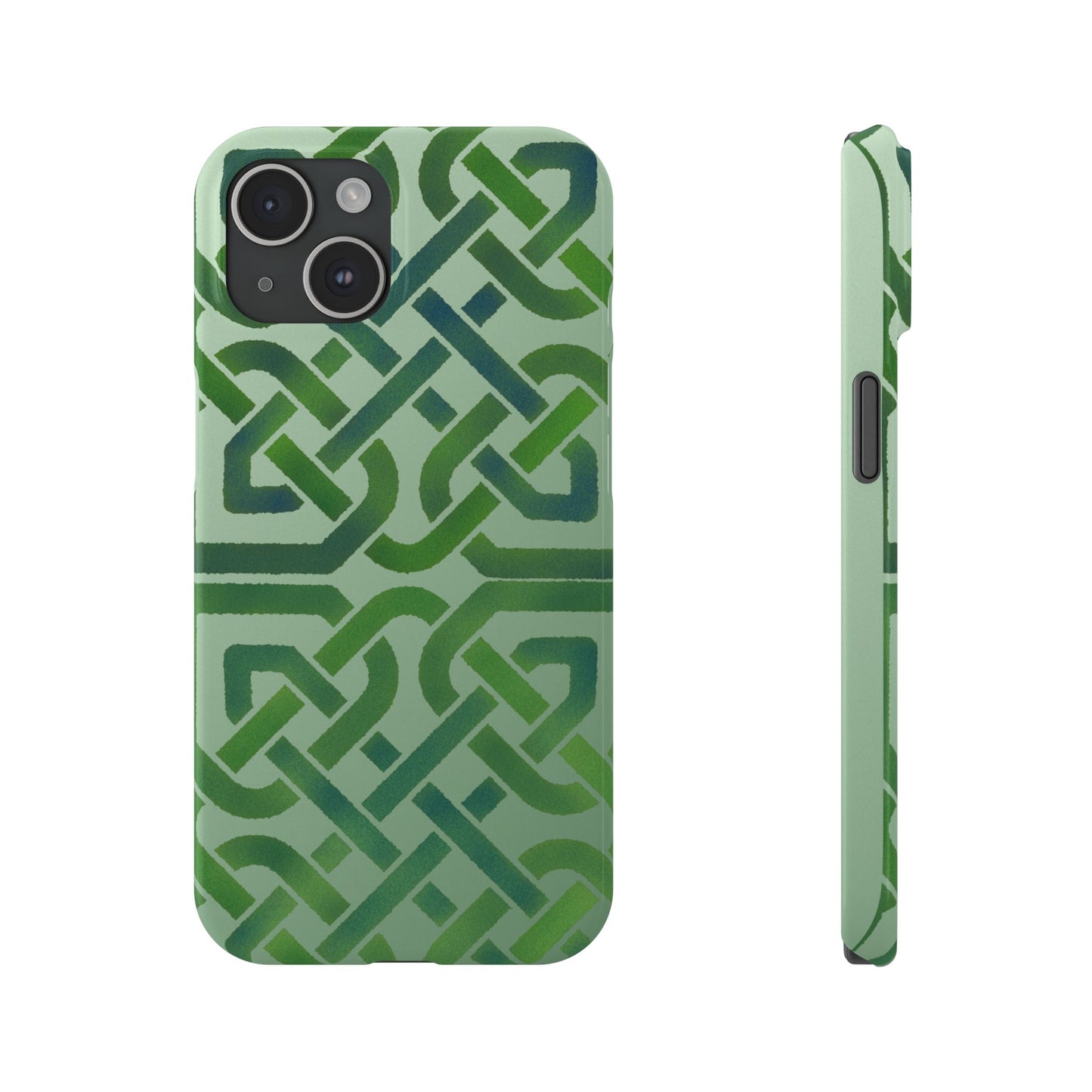 Celtic Knot Slim Phone Case, Irish Heritage Pattern Phone Cover, Celtic Art Design, Irish Culture Gift Compatible with iPhone