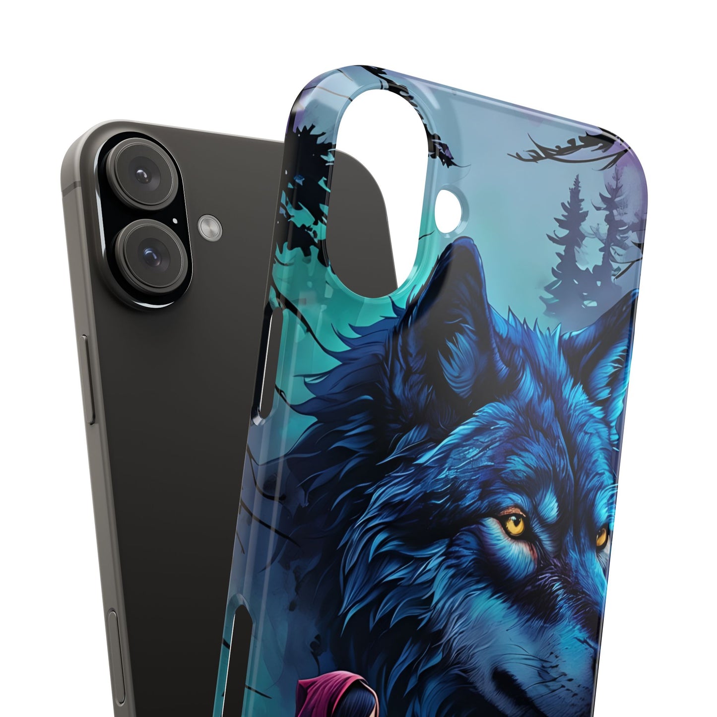 Enchanted Wolf Phone Case - Slim, Stylish Protection for Animal Lovers, Perfect for Gifts & Nature Enthusiasts, Unique Art Design