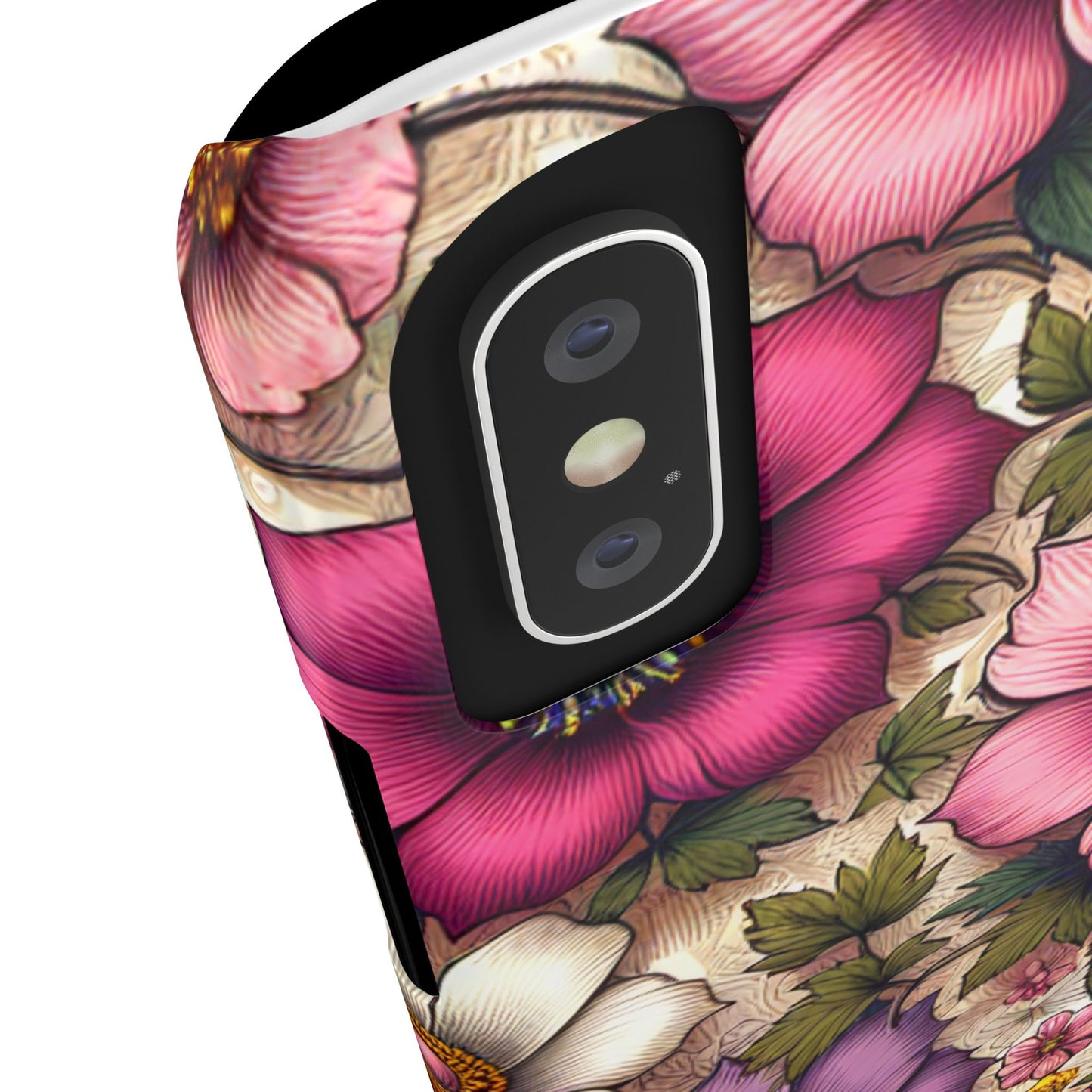 Floral Slim Phone Case - Vibrant Flower Design, Unique Floral iPhone Cover, Flower Phone Case, Gift for Her, Stylish Accessories