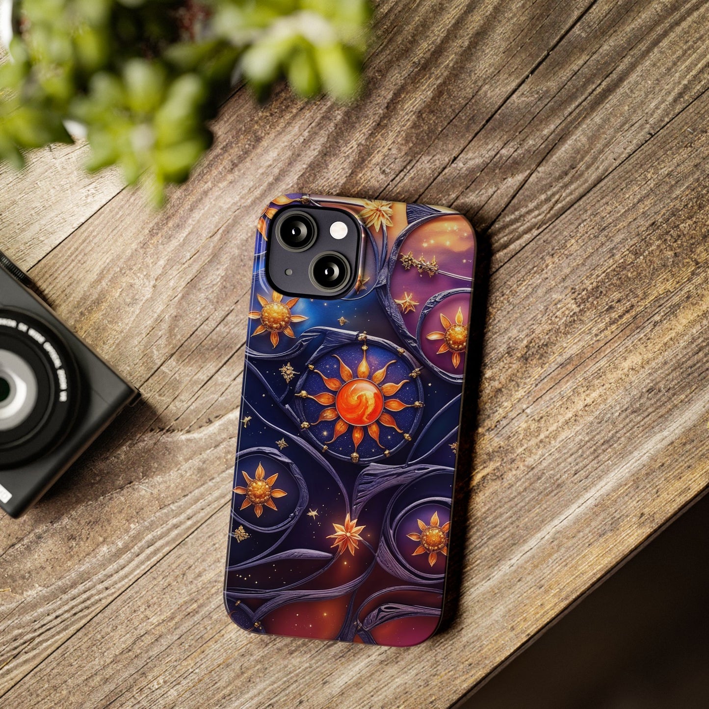 Celestial Slim Phone Cases, Starry Sky Phone Cover, Zodiac Design, Astrology Gift, Cosmic Phone Accessories