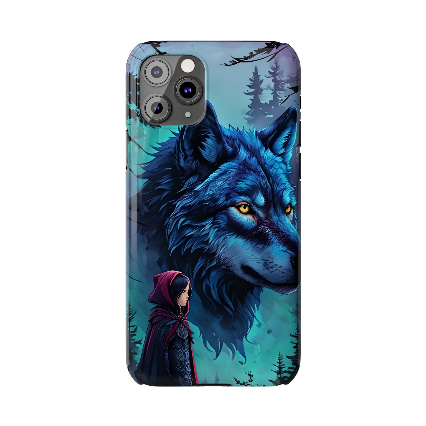 Enchanted Wolf Phone Case - Slim, Stylish Protection for Animal Lovers, Perfect for Gifts & Nature Enthusiasts, Unique Art Design