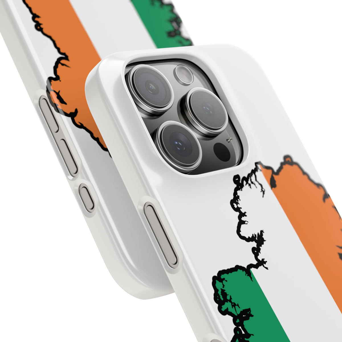 Ireland Map Slim Phone Case, Country Map Phone Cover Compatible with iPhone 17, 16, 15, 14, 13, 12, 11
