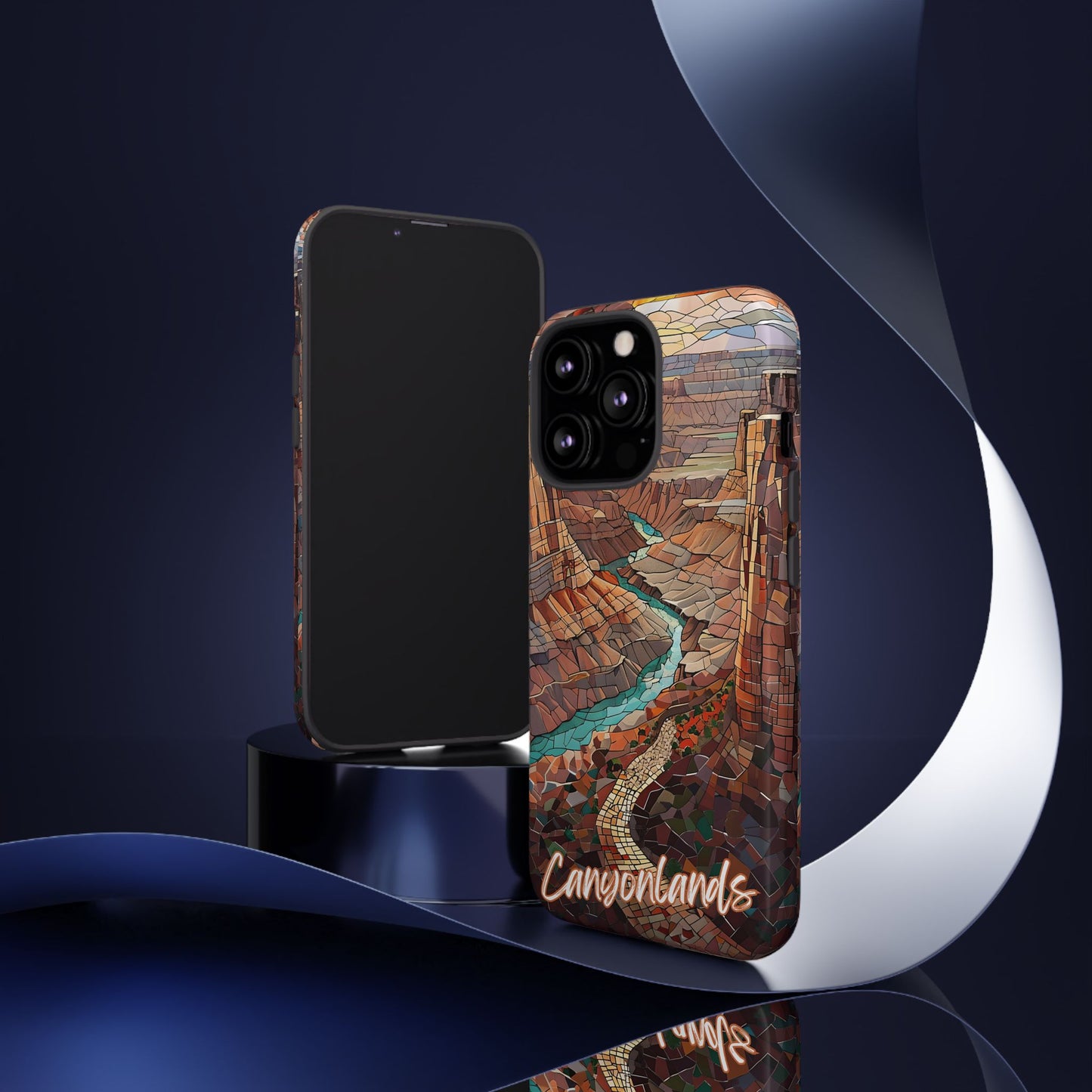 Canyonlands Mosaic Tough Phone Case - Red Rock Desert Vibes, National Park Aesthetic, Compatible with iPhone, Galaxy, and Google Phones