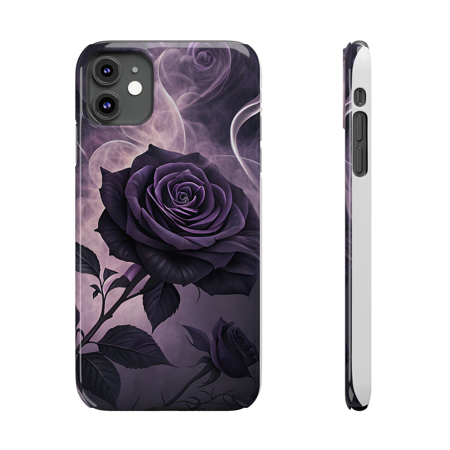 Elegant Purple Rose Phone Cases, Stylish Slim Cases for Flower Lovers, Floral Accessories, Birthday Gifts, Unique Phone Covers