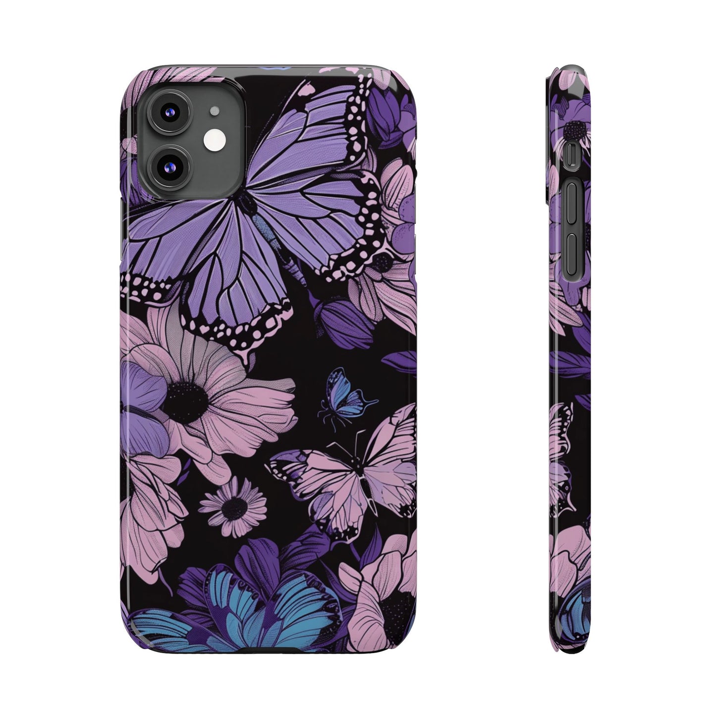 Butterfly Floral Phone Case | Slim Phone Cases for Nature Lovers, Floral Gifts, Trendy Accessories, Spring Vibes, Unique Phone Cover