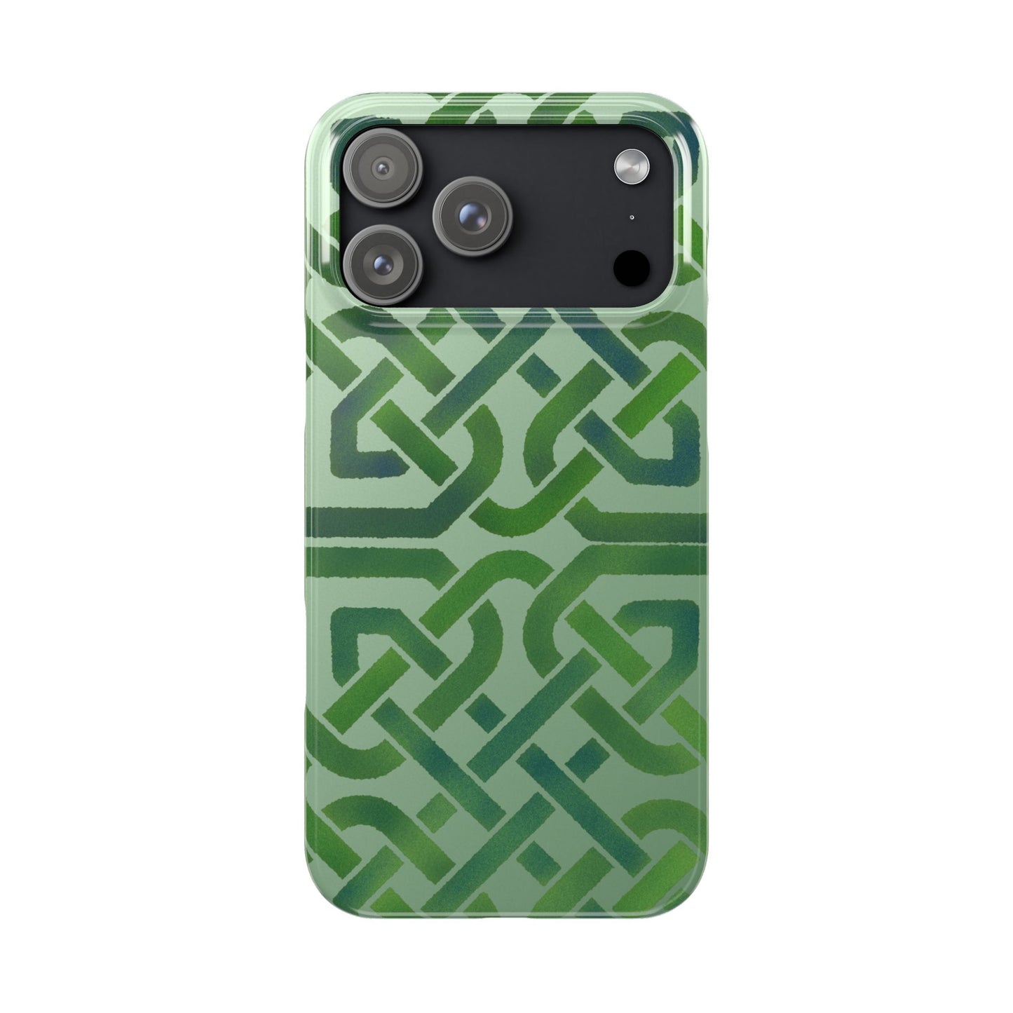 Celtic Knot Slim Phone Case, Irish Heritage Pattern Phone Cover, Celtic Art Design, Irish Culture Gift Compatible with iPhone