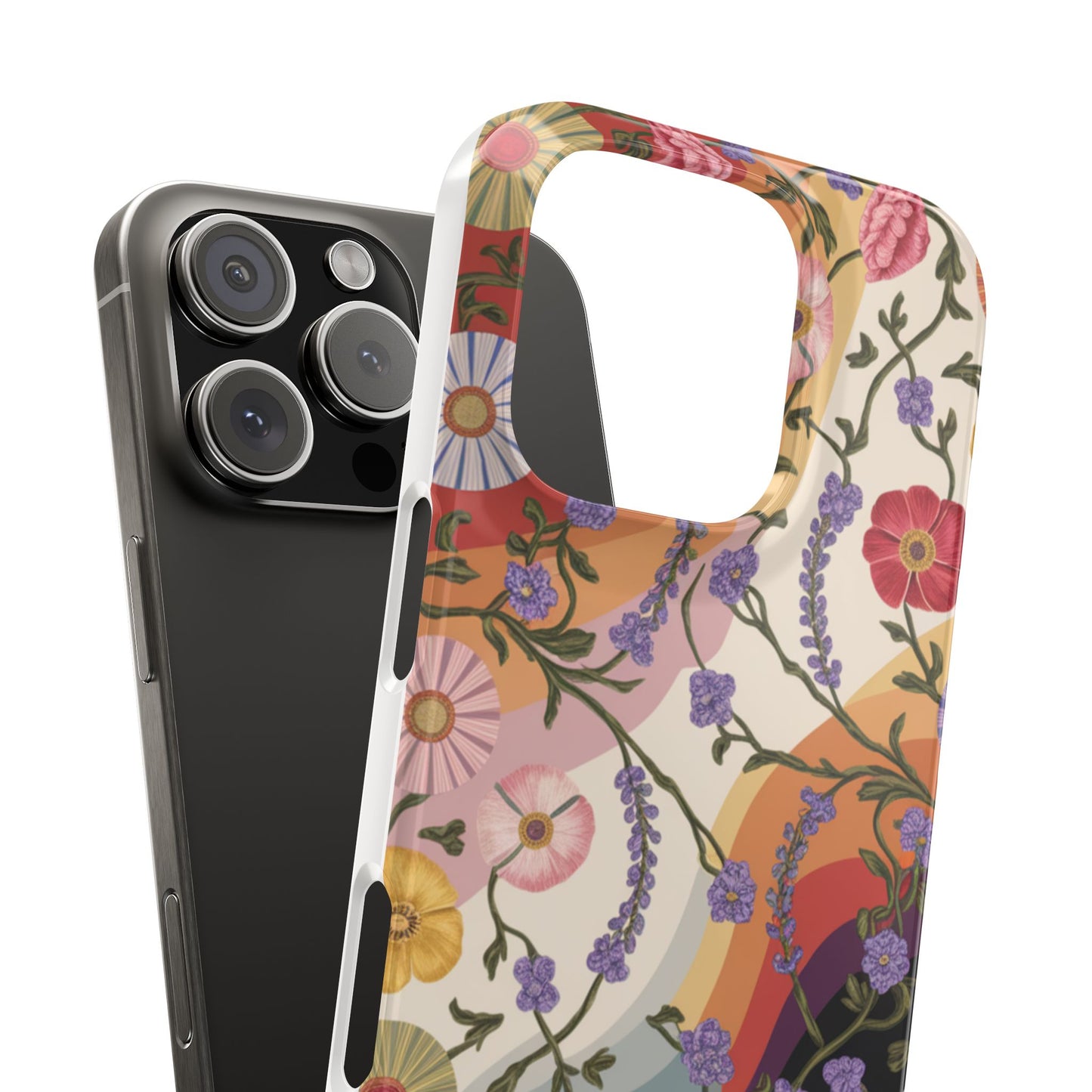 Floral Blossom Phone Case - Slim Case for Flower Lovers, Smartphone Cover, Gift for Her, Trendy Floral Design, Boho Chic Accessory