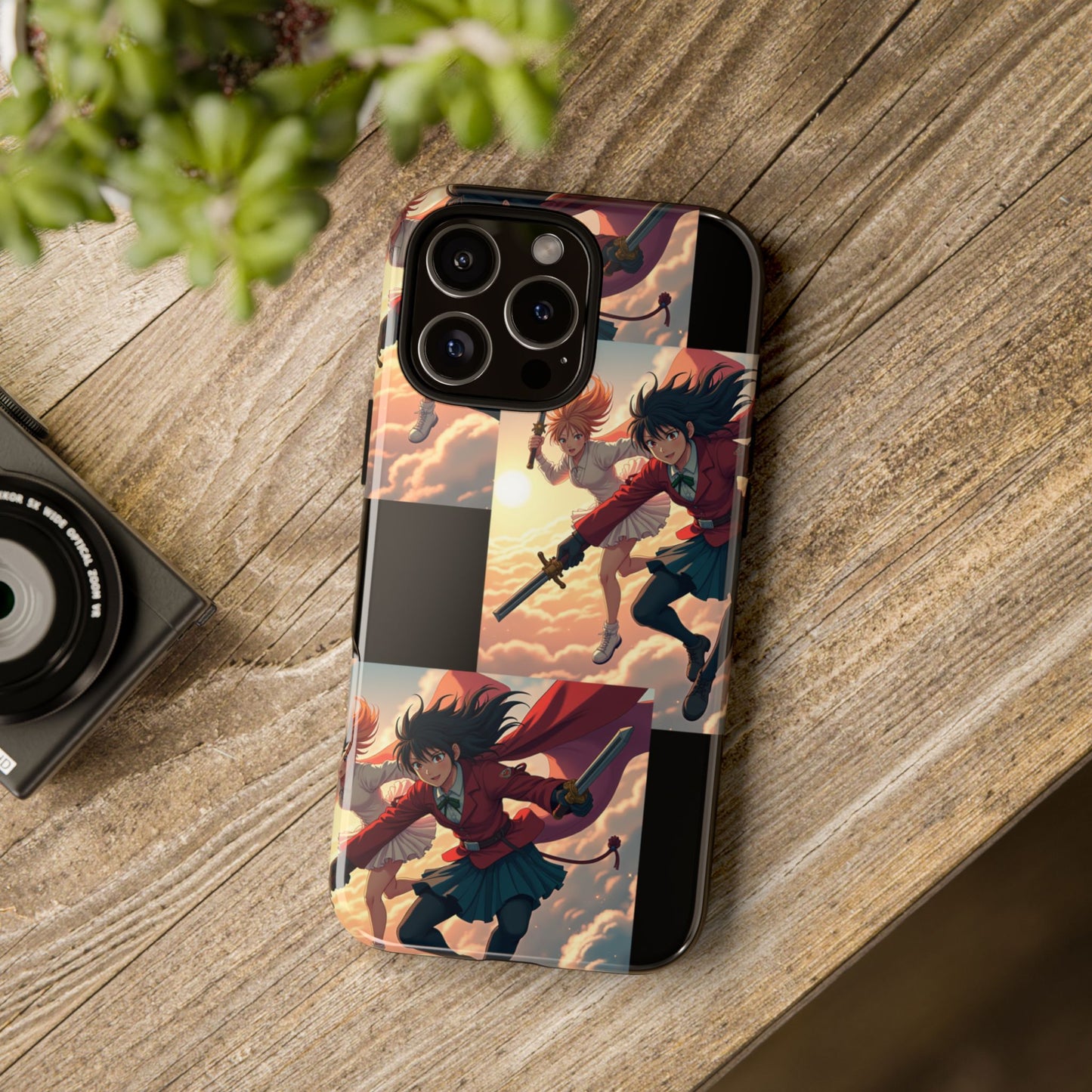 Anime Girl Phone Case, iPhone, Google Pixel and Galaxy, Cool Anime Case for Teens, Otaku Gift, Fantasy Art Aesthetic Phone Cover