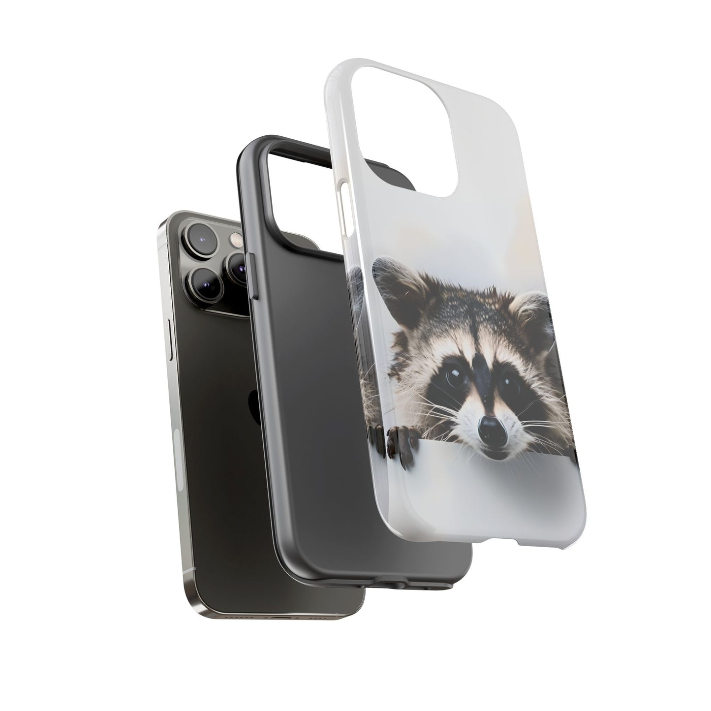 Raccoon Phone Case - Cute Animal Lover Gift, Wildlife Nature Tough Phone Case, Compatible with iPhone, Galaxy, Google Phones