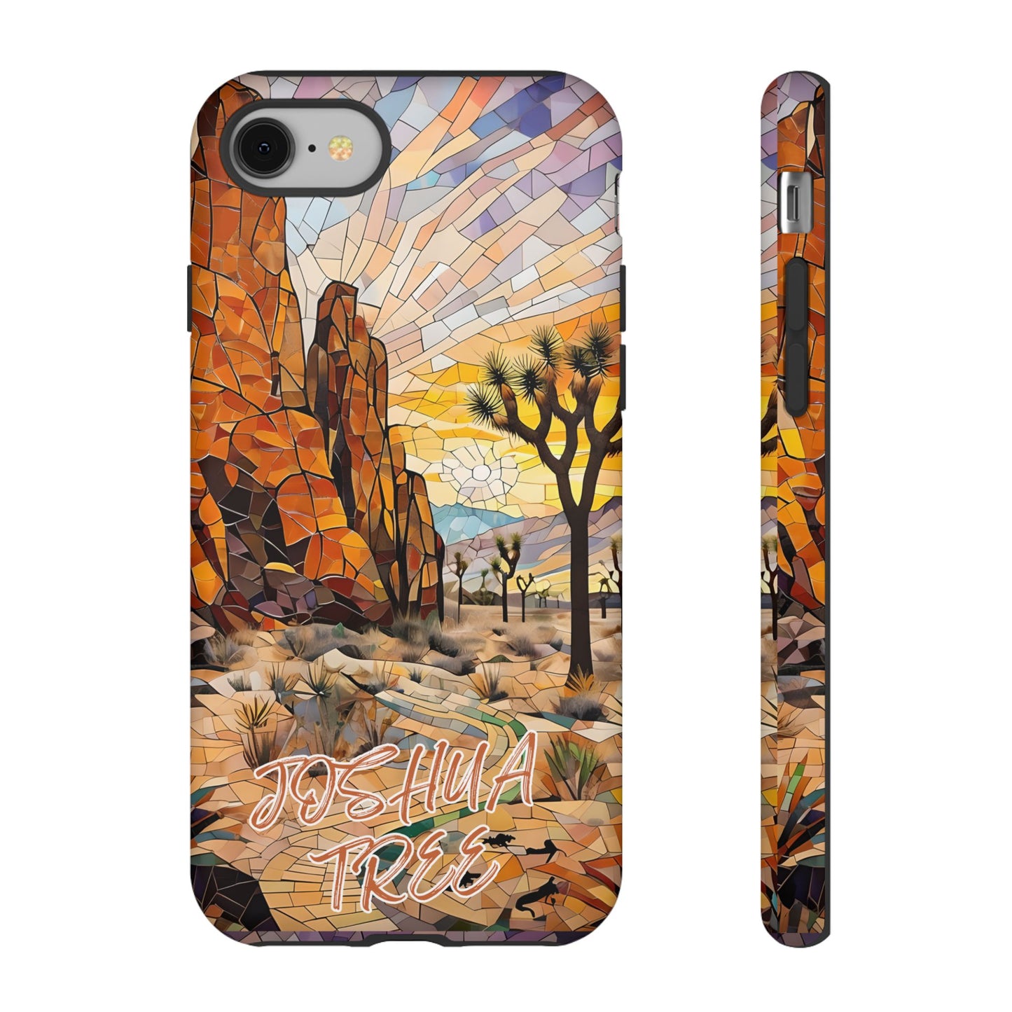 Joshua Tree  National Park California Phone Case, Mosaic Phone Case, Mountain Nature Art, National Park Gift, Scenic Forest Phone Cover