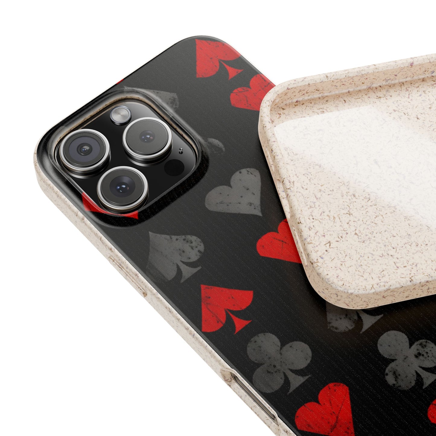 Alice in Wonderland Biodegradable Phone Case, Dark Fantasy Card Suits Phone Cover, Compatible with Galaxy and iPhone 17, 16, 15, 14, 13