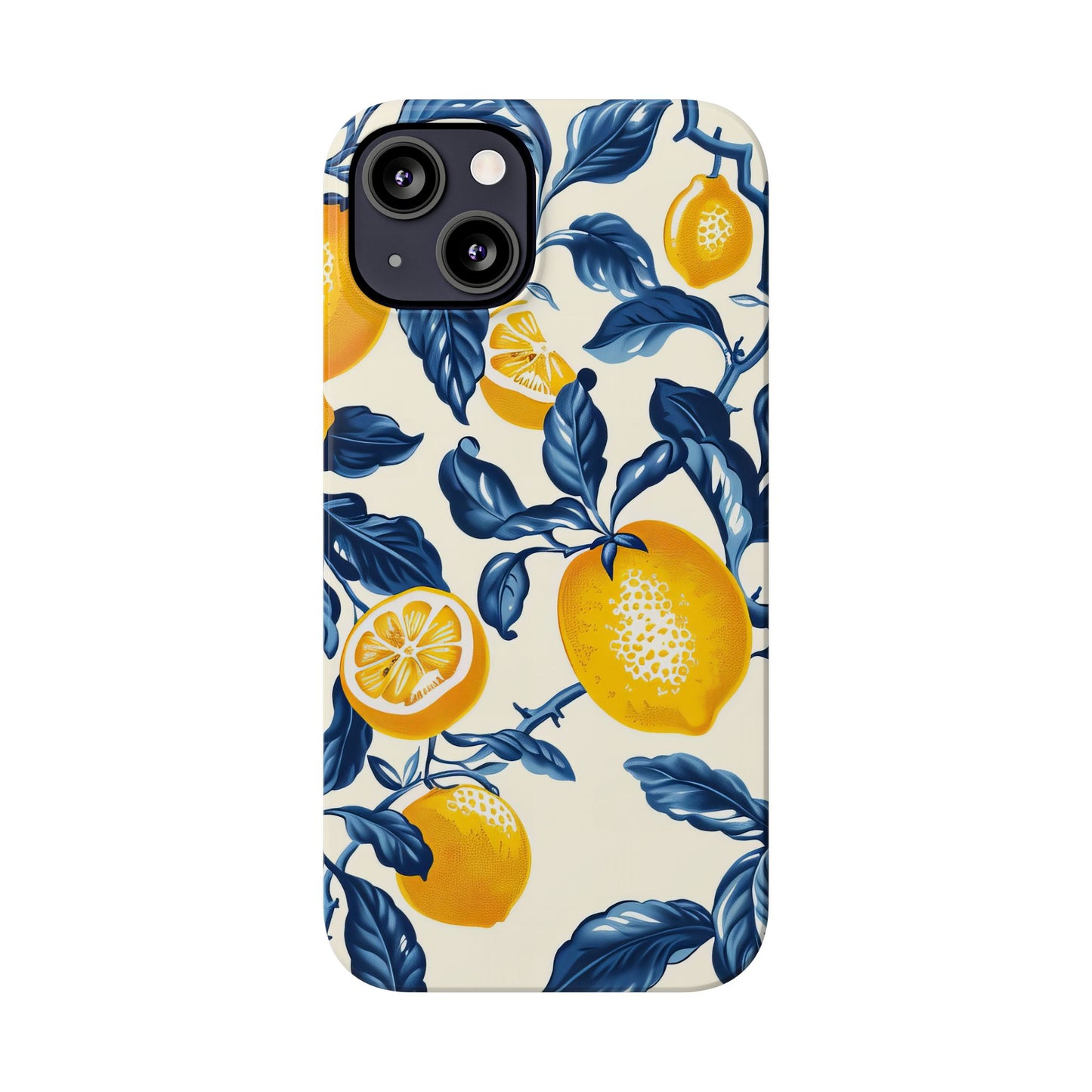 Lemon Floral Slim Phone Cases - Stylish Citrus Designs for Summer, Perfect Gift for Friends, Beach Vibes, Trendy Phone Accessories, [...]