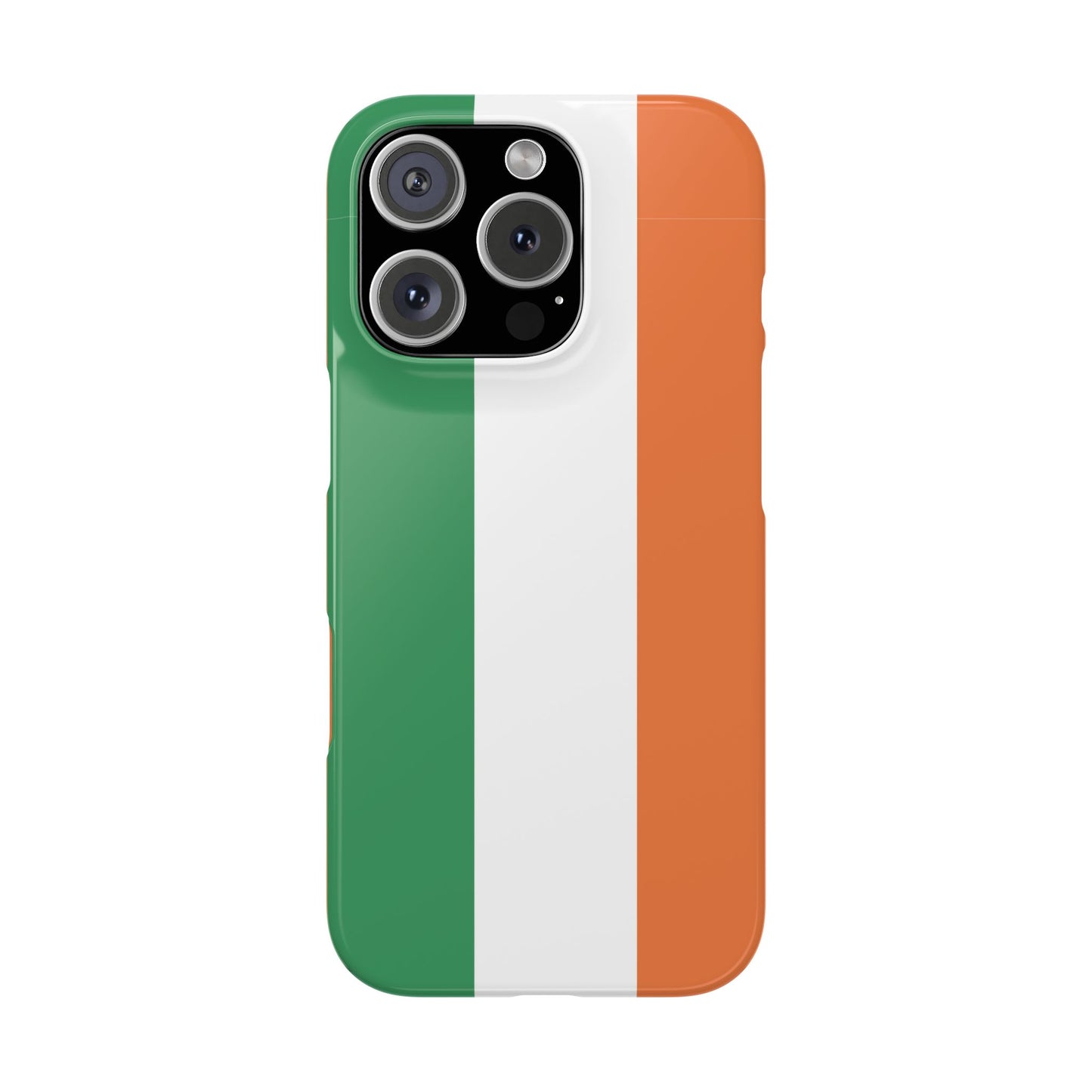 Ireland Flag Slim Phone Case, St. Patrick Design Phone Cover, Compatible with iPhone 17, 16, 15, 14, 13, 12, 11