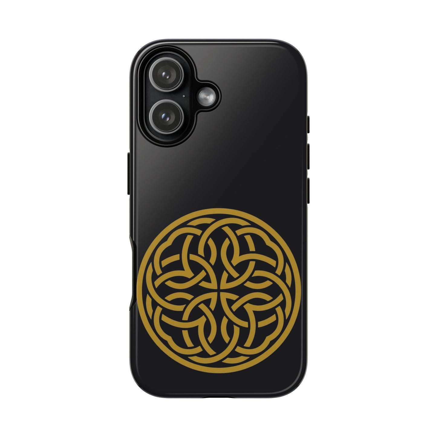 Celtic Shield Knot Tough Phone Case, Irish Medallion Symbol, Gold Celtic Knot iPhone Case, Irish Heritage Gift, Celtic Art Design