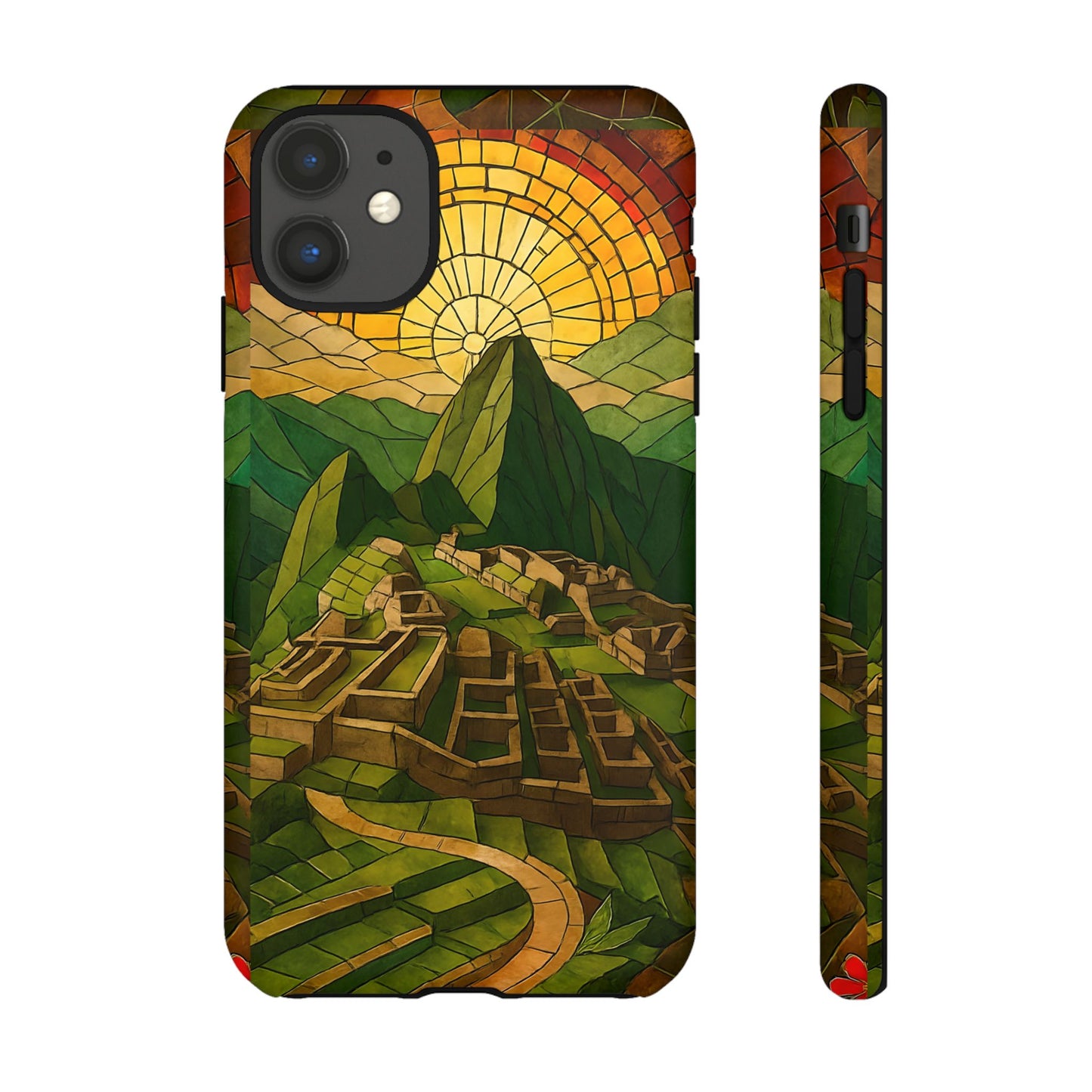 Inca Ruins Tough Phone Case - Machu Picchu Landmark Design, Historic Peru Travel Aesthetic Compatible with iPhone, Galaxy, and Google Phones