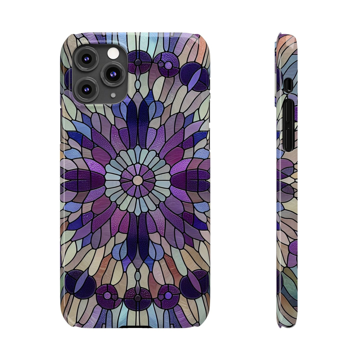 Stained Glass Floral Slim Phone Case | Vibrant Art Deco Design | Stylish Cell Phone Accessory | Gift for Art Lovers, Phone Protection, [...]