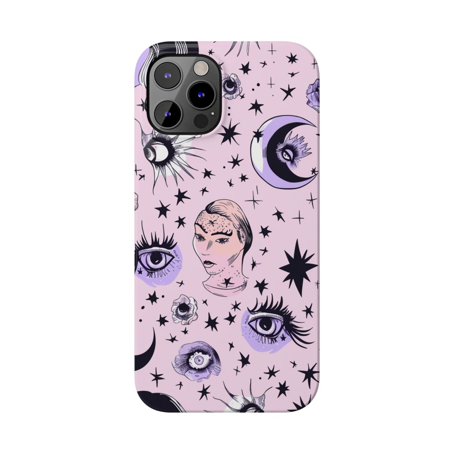 Celestial Slim Phone Cases - Stylish Cosmic Design, Personalized Phone Protectors, Astrology Gifts, Unique Phone Accessories, Moon & Stars