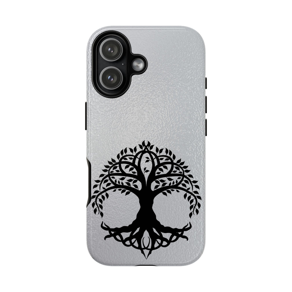 Celtic Tree of Life Tough Phone Case Minimalist Black Irish Symbol Cover iPhone 17 16 15 14 13 Galaxy Google