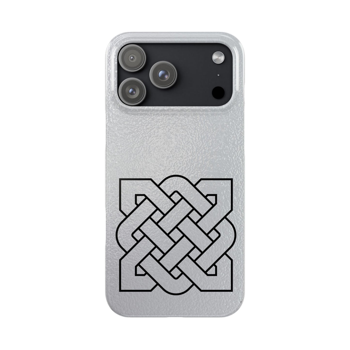 Celtic Knot Slim Phone Case, Irish Heritage Symbol Phone Cover, Minimal Celtic Design, Irish Culture Gift Compatible with iPhone