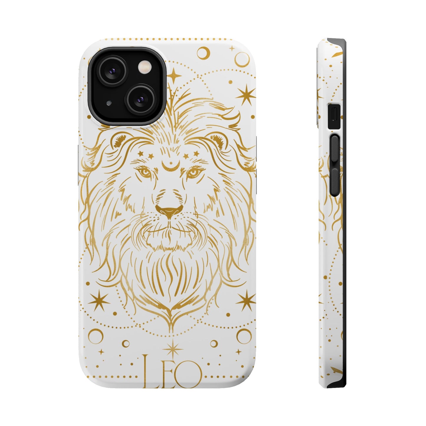 Leo Zodiac Magnetic Phone Case, Astrology Gift for Her, Celestial Star Sign Cover, Compatible with iPhone 17, 16, 15, 14, 13