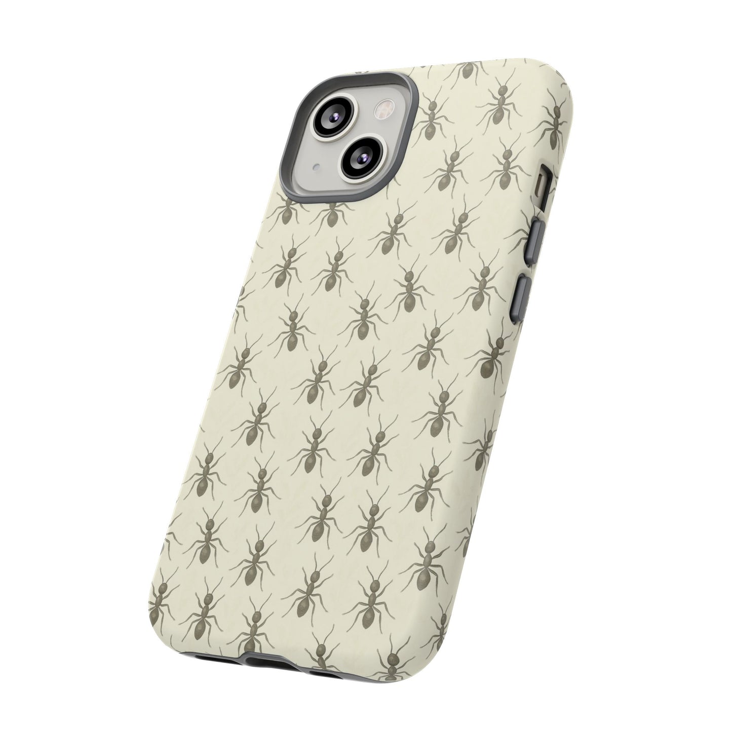 Marching Ant Pattern Tough Phone Case - Realistic Insect Art, Minimalist Nature Aesthetic, Compatible with iPhone, Galaxy, and Google Phones