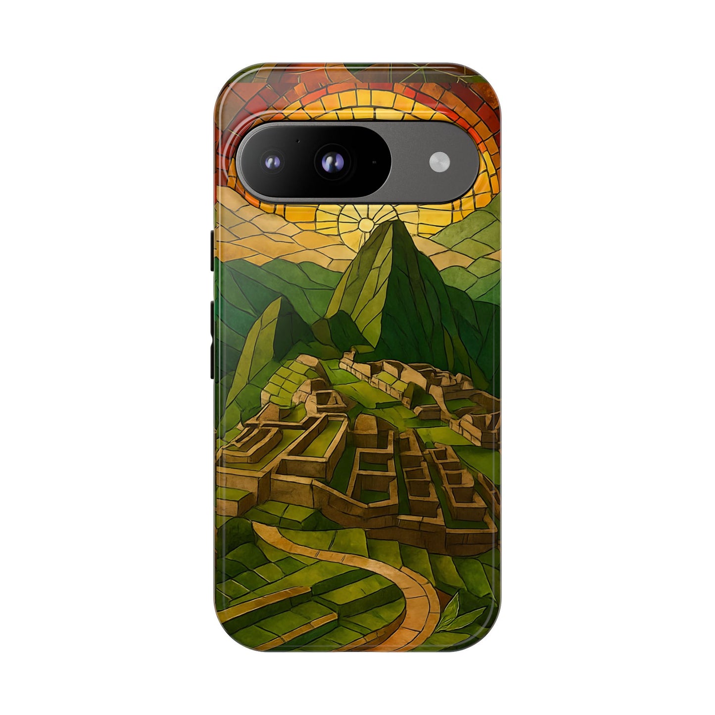 Inca Ruins Tough Phone Case - Machu Picchu Landmark Design, Historic Peru Travel Aesthetic Compatible with iPhone, Galaxy, and Google Phones