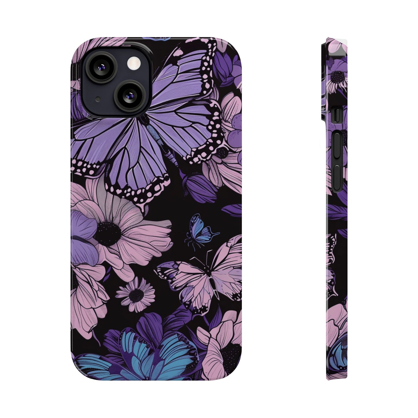 Butterfly Floral Phone Case | Slim Phone Cases for Nature Lovers, Floral Gifts, Trendy Accessories, Spring Vibes, Unique Phone Cover
