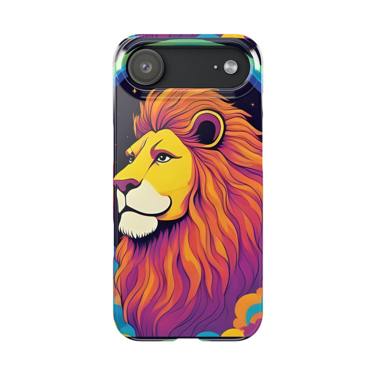 Leo Zodiac Slim Phone Case, Astrology Gift for Her, Celestial Star Sign Cover, Compatible with iPhone 17, 16, 15, 14, 13, 12, 11