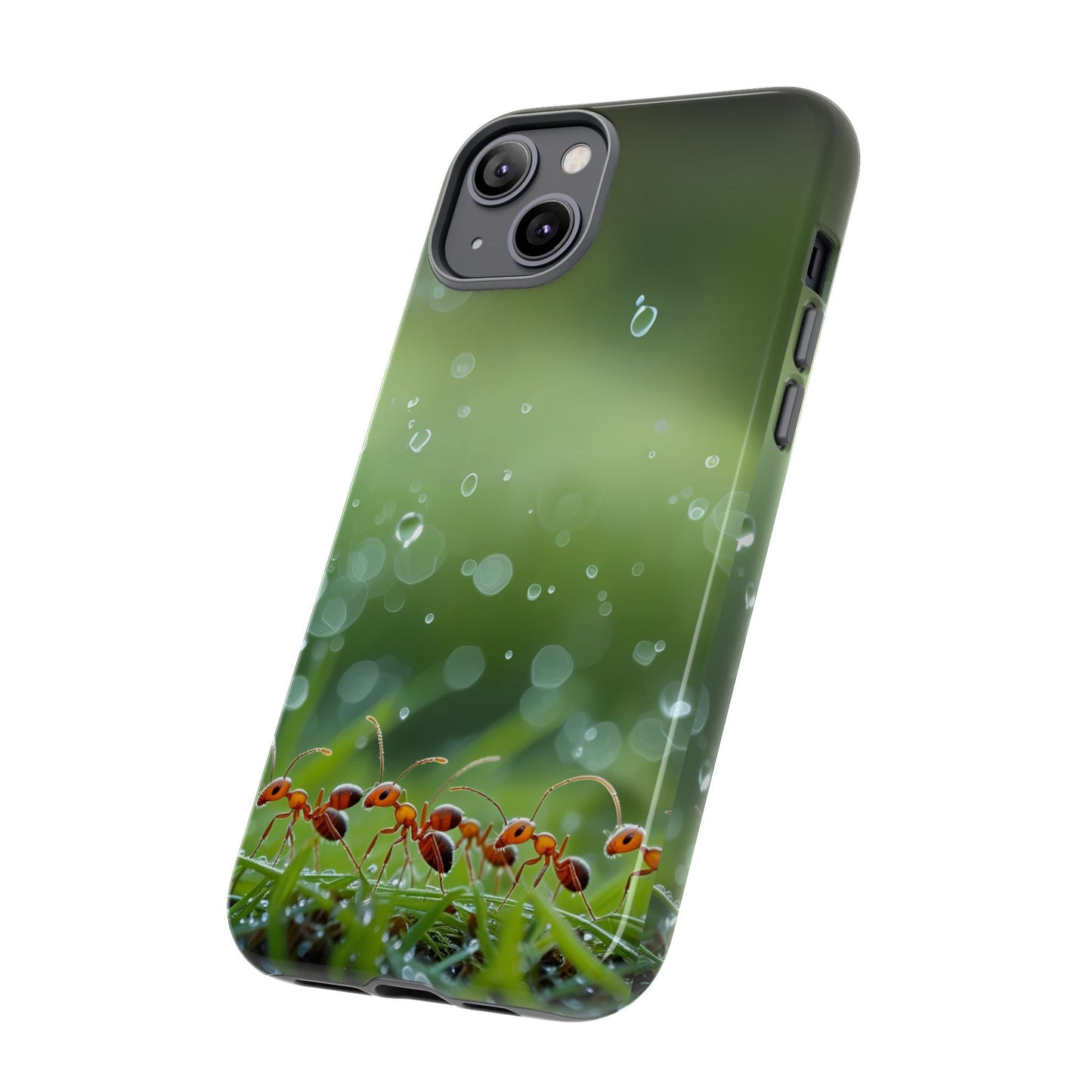 Marching Ant Pattern Tough Phone Case - Realistic Insect Art, Minimalist Nature Aesthetic, Compatible with iPhone, Galaxy, and Google Phones