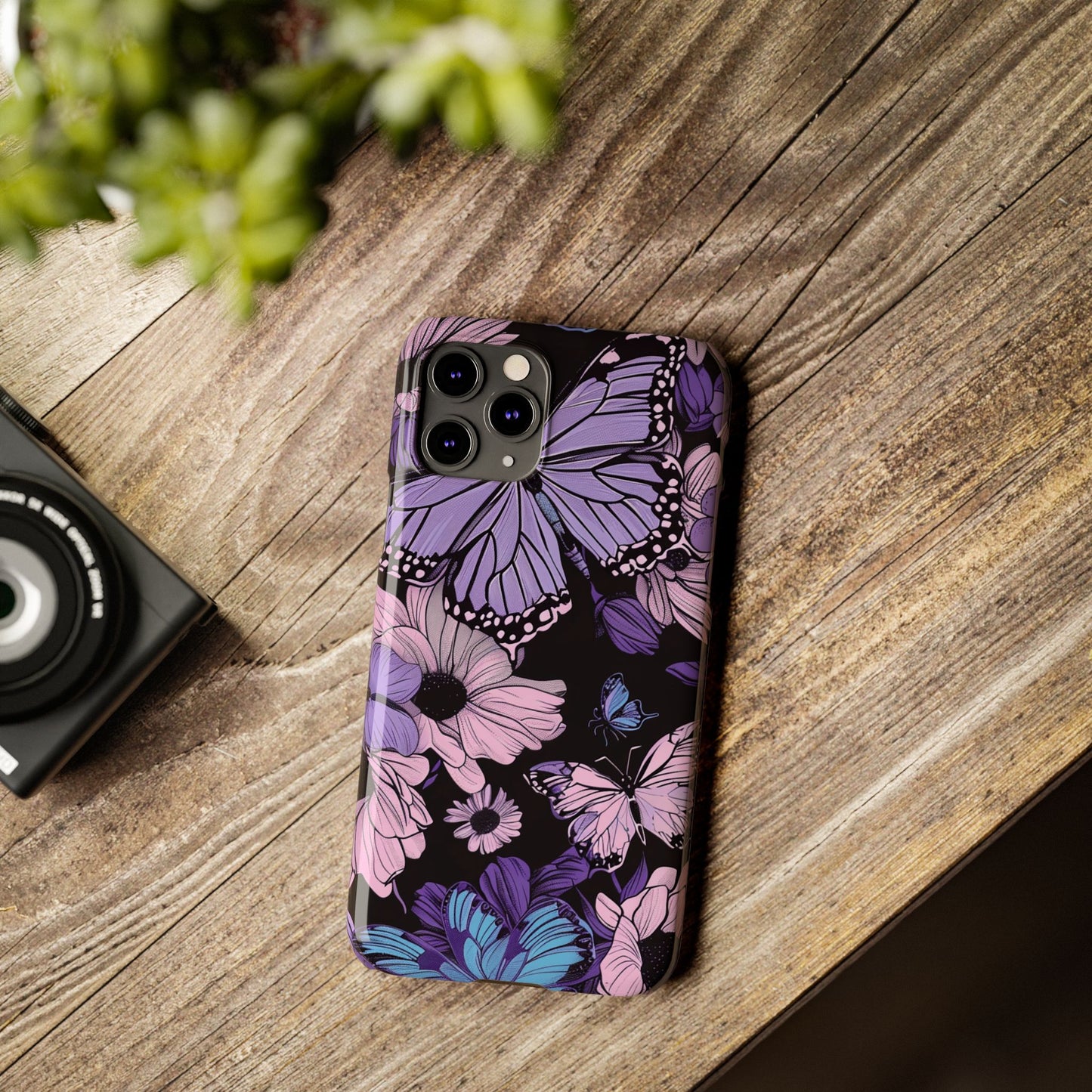 Butterfly Floral Phone Case | Slim Phone Cases for Nature Lovers, Floral Gifts, Trendy Accessories, Spring Vibes, Unique Phone Cover