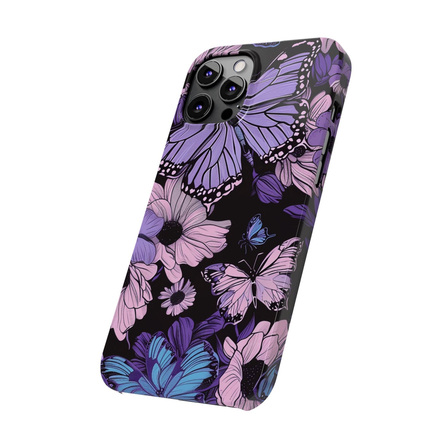 Butterfly Floral Phone Case | Slim Phone Cases for Nature Lovers, Floral Gifts, Trendy Accessories, Spring Vibes, Unique Phone Cover