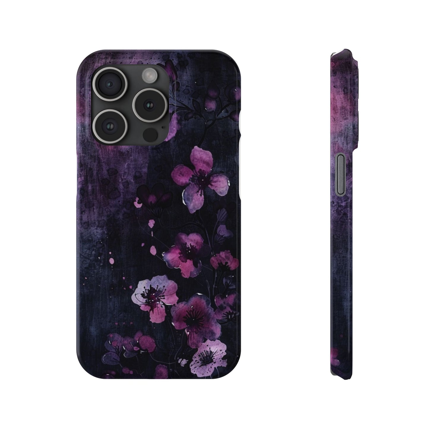 Elegant Floral Slim Phone Case - Perfect Gift for Her, Stylish iPhone Cover, Birthday Surprise, Spring Accessory, Cute Phone Protector