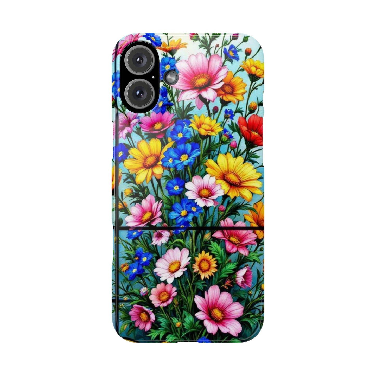 Vibrant Floral Slim Phone Cases | Cute Phone Cover Gifts for Nature Lovers, Spring Decor, Birthday or Holiday Gifts, Flower Design