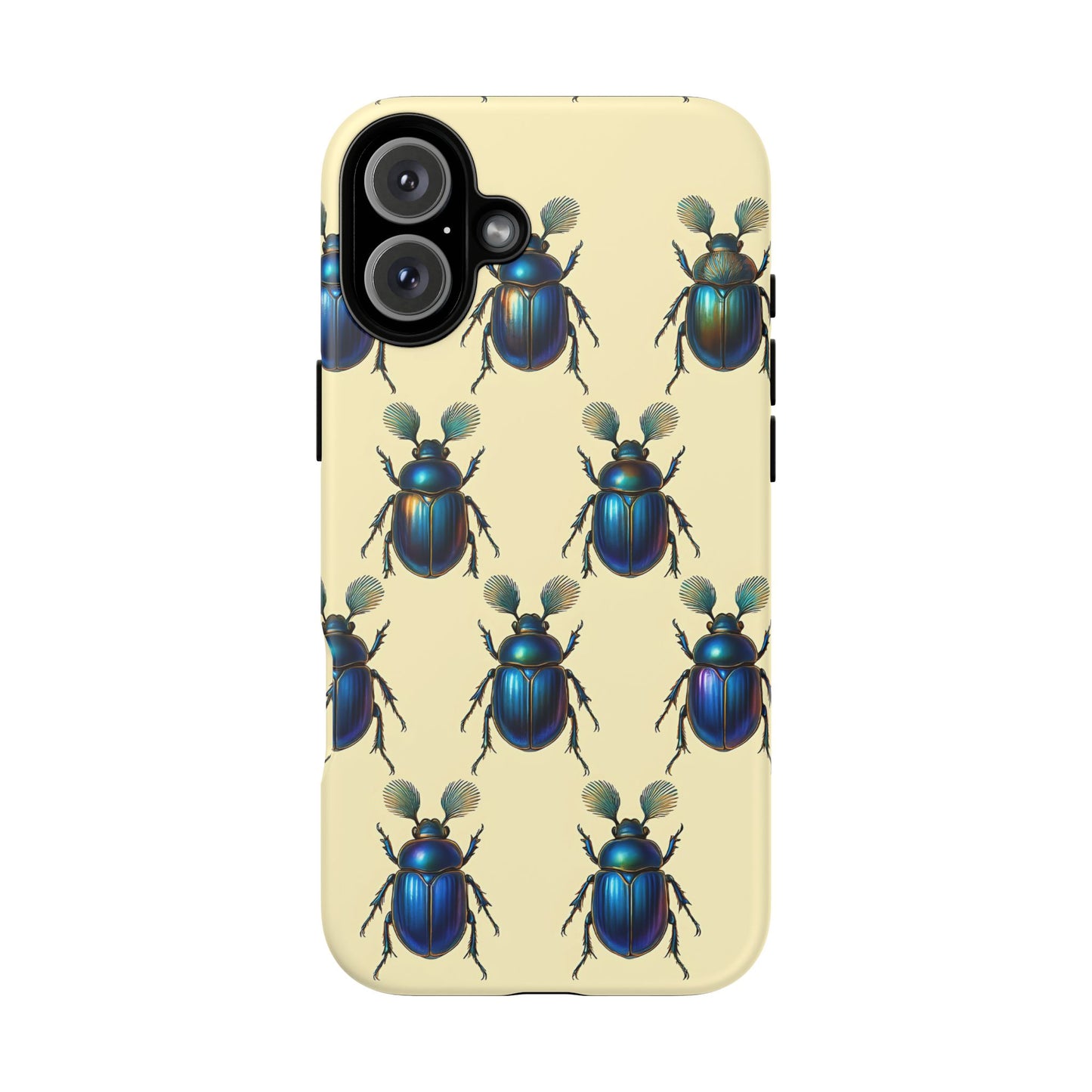 Beetle Tough Phone Case - Nature-Inspired Insect Art, Vintage Bug Pattern Design, Compatible with iPhone, Galaxy, and Google Phones