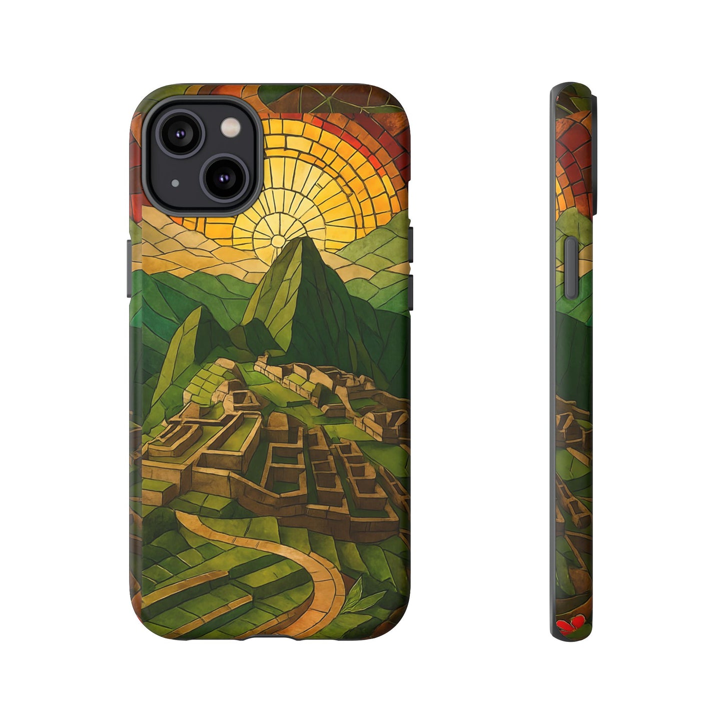Inca Ruins Tough Phone Case - Machu Picchu Landmark Design, Historic Peru Travel Aesthetic Compatible with iPhone, Galaxy, and Google Phones