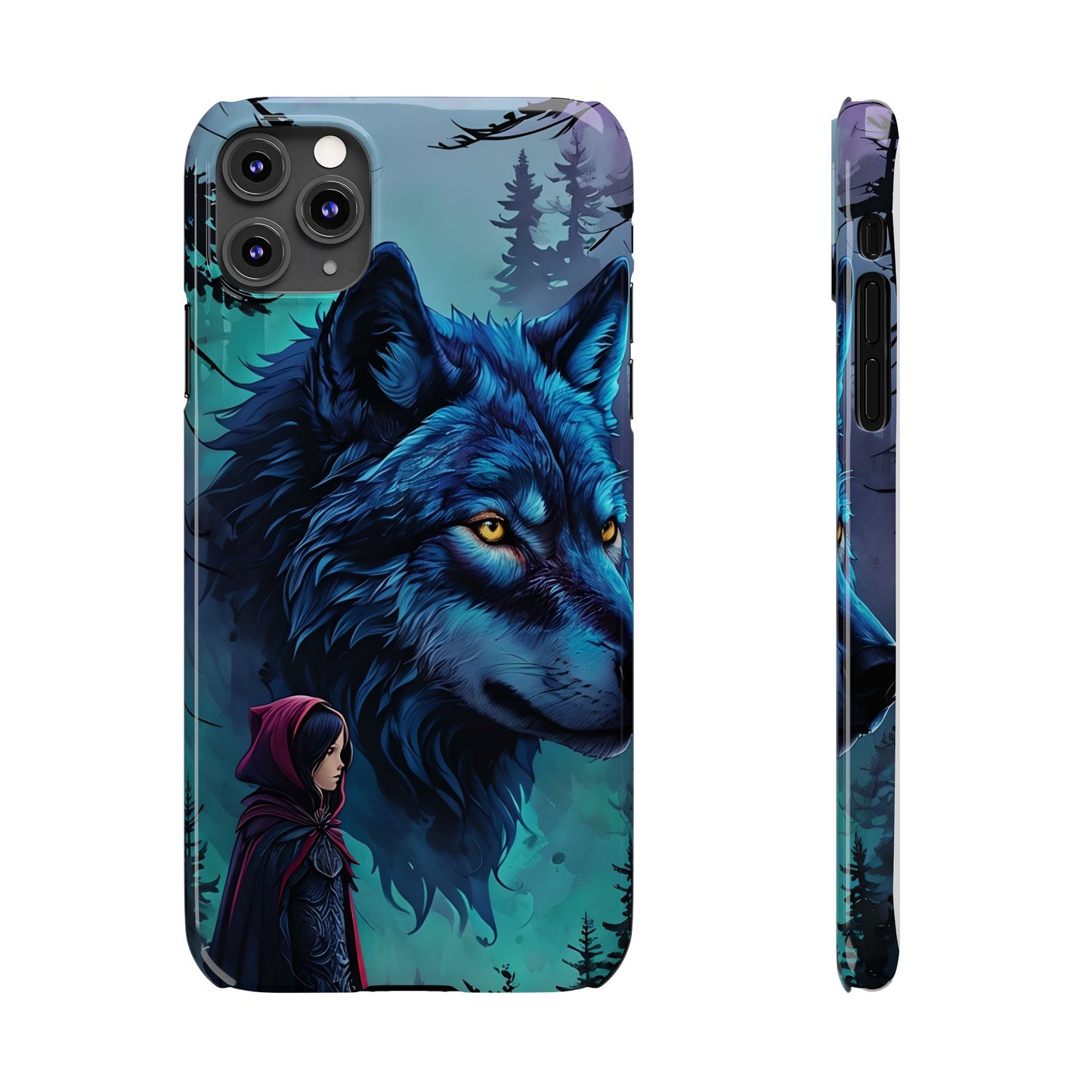 Enchanted Wolf Phone Case - Slim, Stylish Protection for Animal Lovers, Perfect for Gifts & Nature Enthusiasts, Unique Art Design