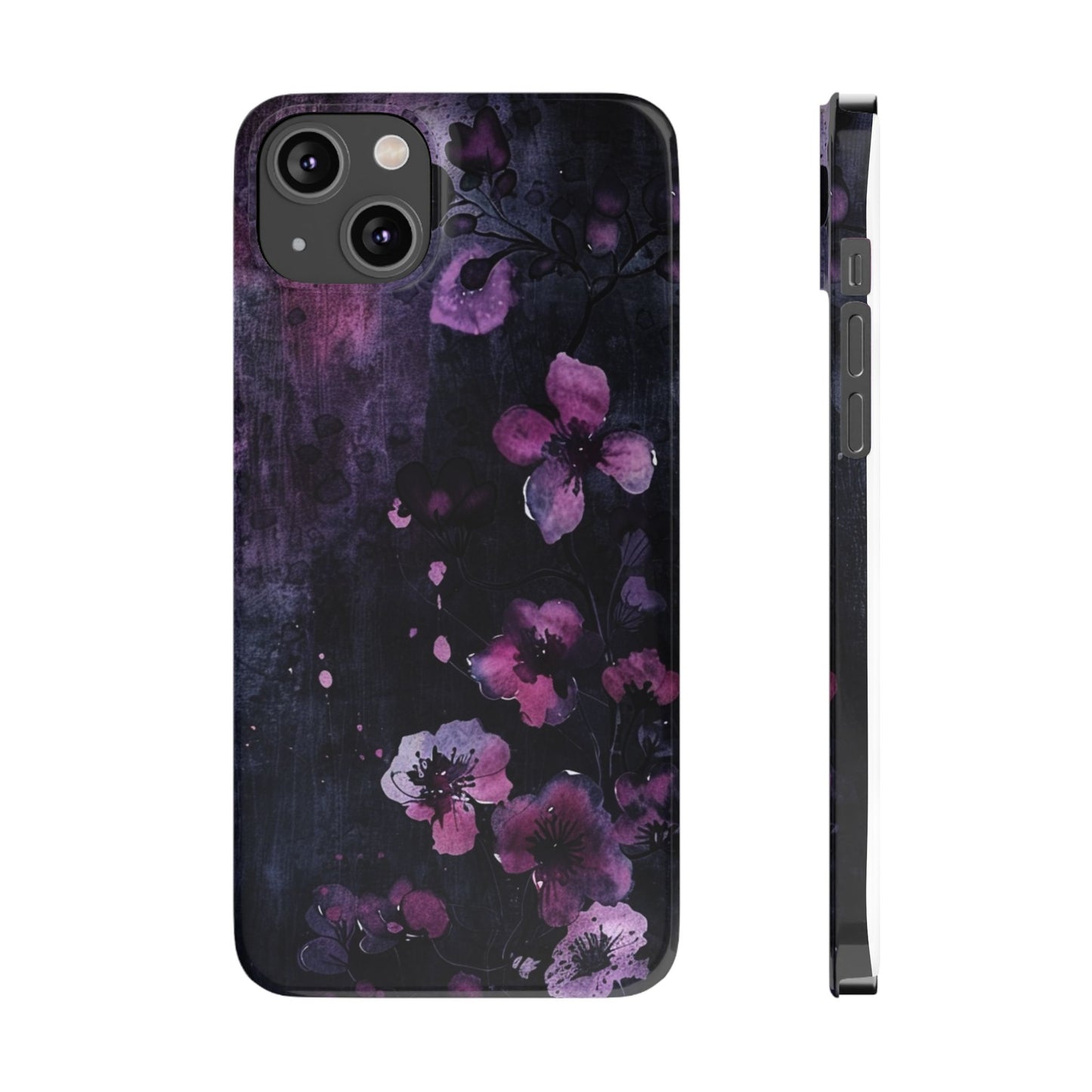 Elegant Floral Slim Phone Case - Perfect Gift for Her, Stylish iPhone Cover, Birthday Surprise, Spring Accessory, Cute Phone Protector