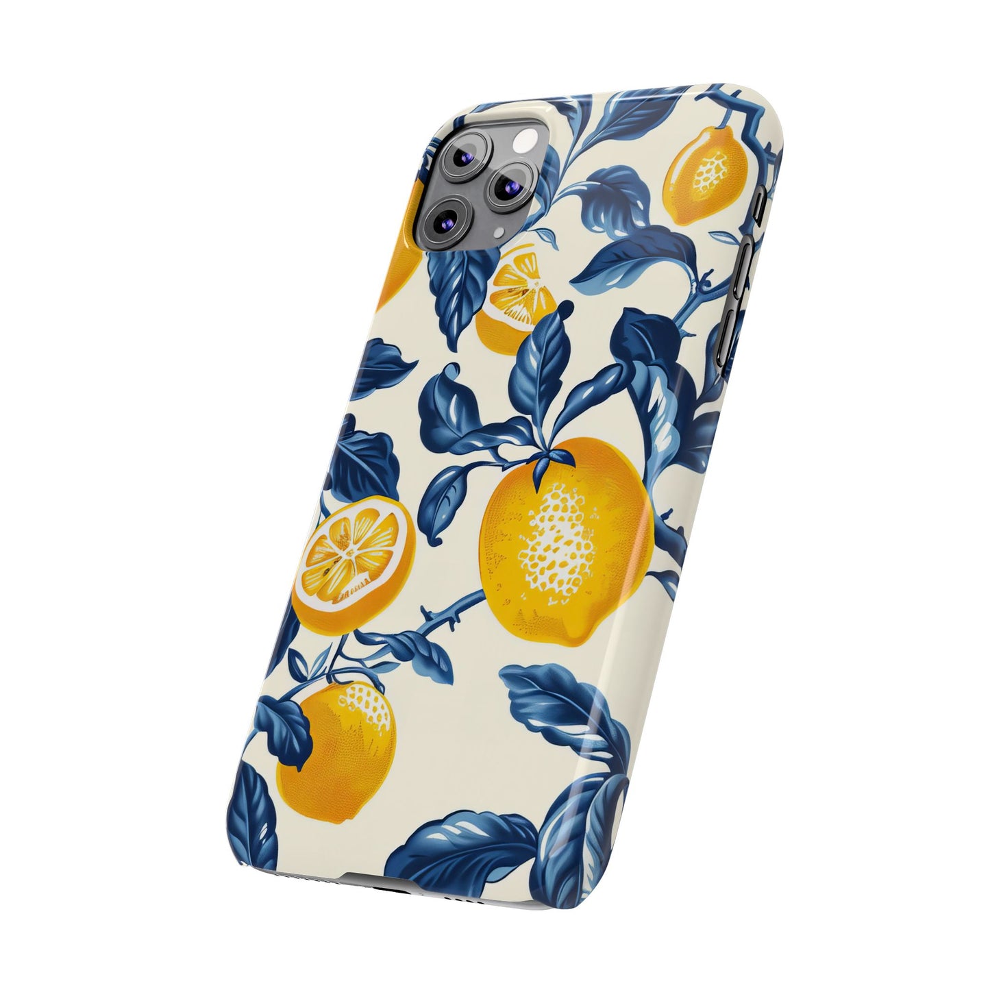 Lemon Floral Slim Phone Cases - Stylish Citrus Designs for Summer, Perfect Gift for Friends, Beach Vibes, Trendy Phone Accessories, [...]