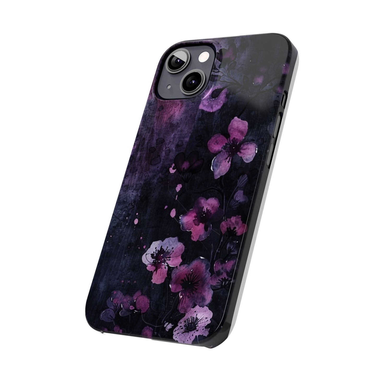 Elegant Floral Slim Phone Case - Perfect Gift for Her, Stylish iPhone Cover, Birthday Surprise, Spring Accessory, Cute Phone Protector