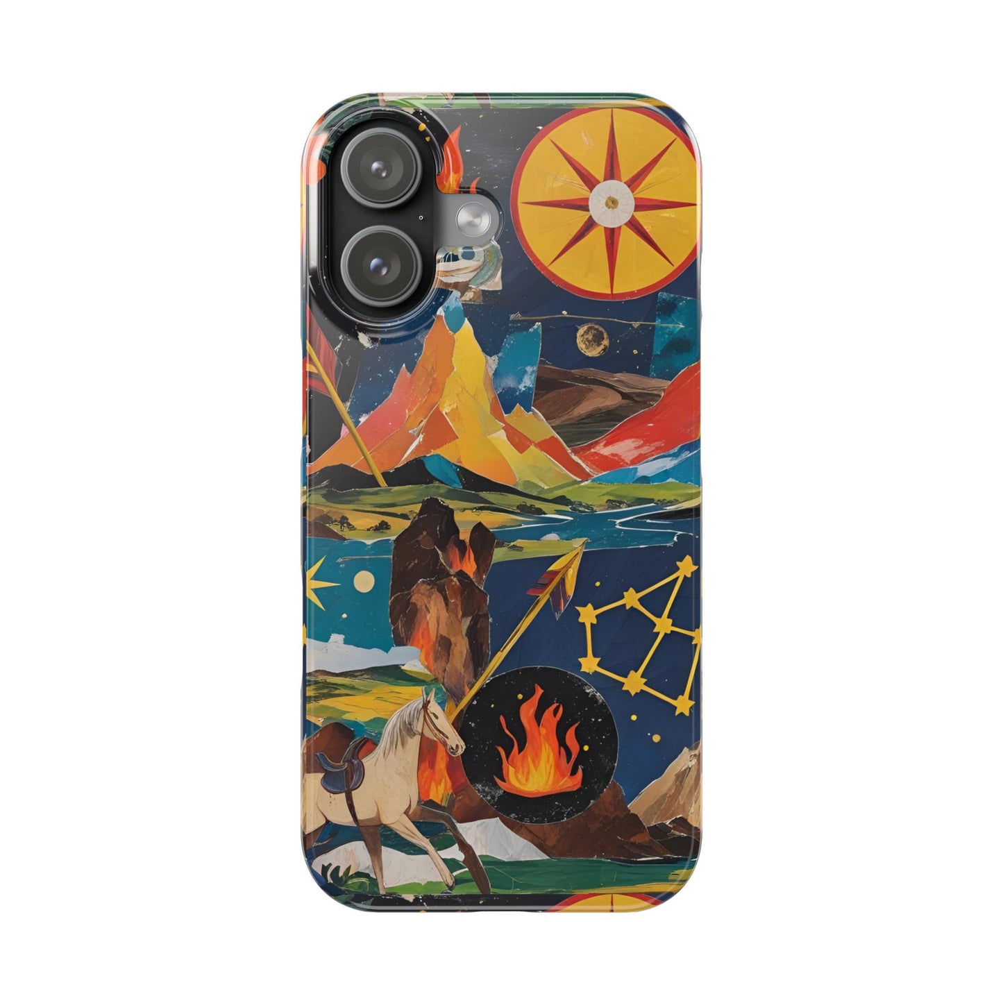 Sagittarius Zodiac Slim Phone Case, Astrology Gift for Her, Celestial Star Sign Cover, Birthday Gift, Compatible with iPhone 17, 16, 15, 14, 13, 12, 11