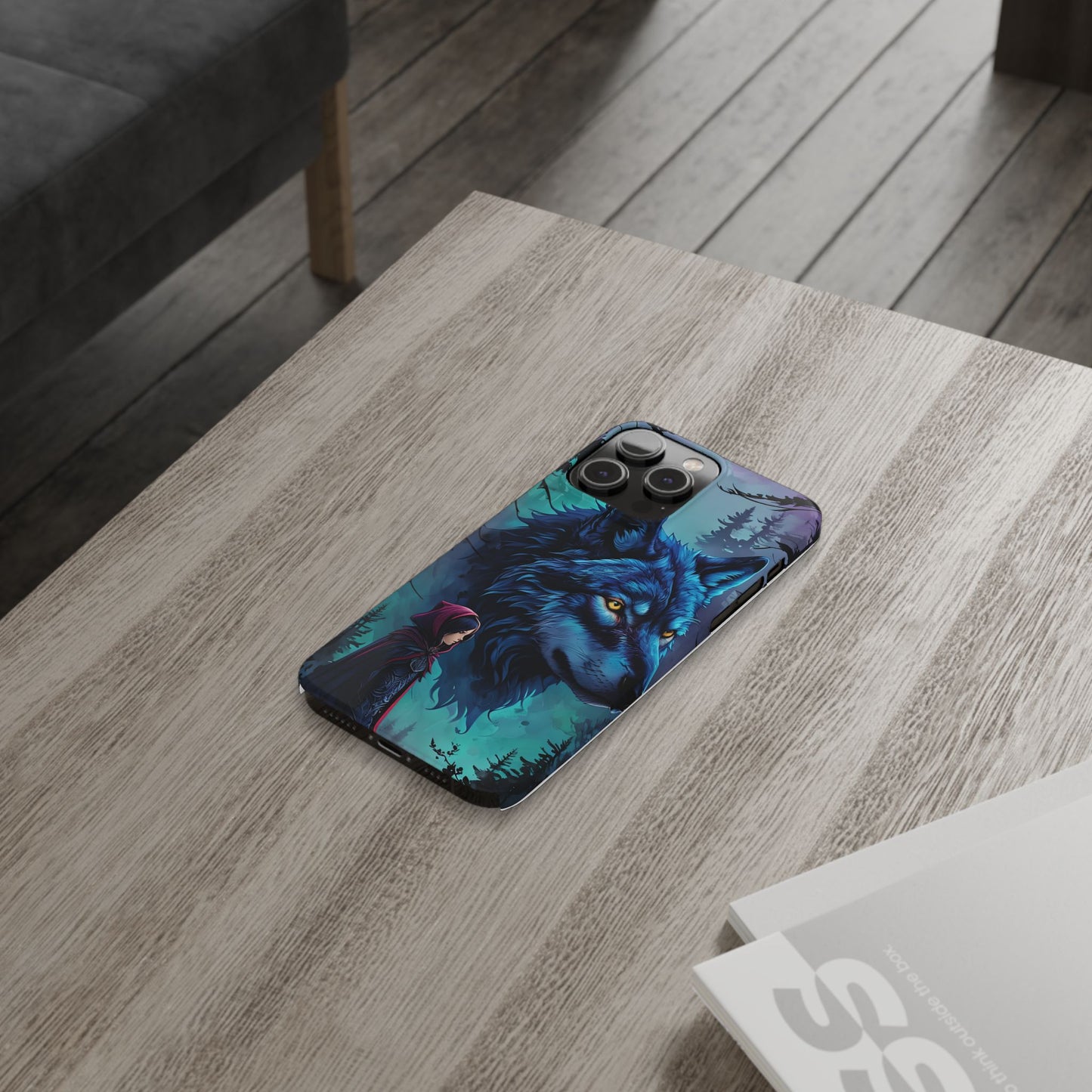 Enchanted Wolf Phone Case - Slim, Stylish Protection for Animal Lovers, Perfect for Gifts & Nature Enthusiasts, Unique Art Design