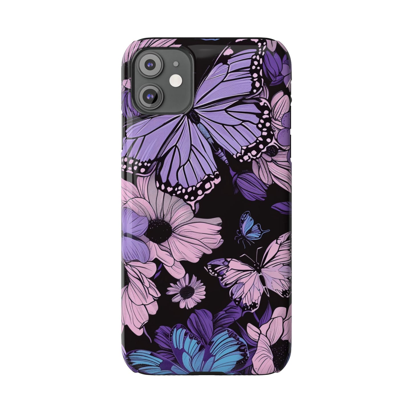 Butterfly Floral Phone Case | Slim Phone Cases for Nature Lovers, Floral Gifts, Trendy Accessories, Spring Vibes, Unique Phone Cover