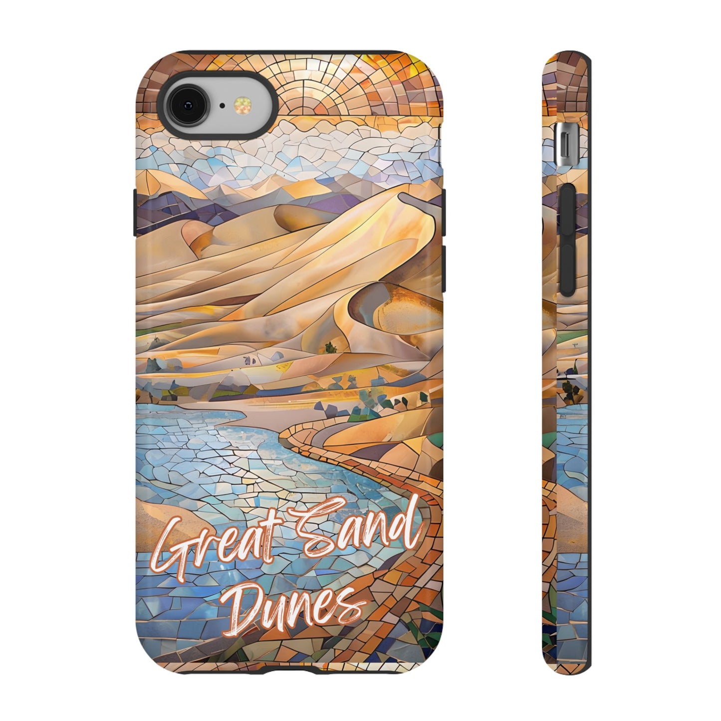 Great Sand Dunes National Park Phone Case, Mosaic Phone Case, Nature Art, National Park Gift, Scenic Forest Phone Cover, Phone Case Travel