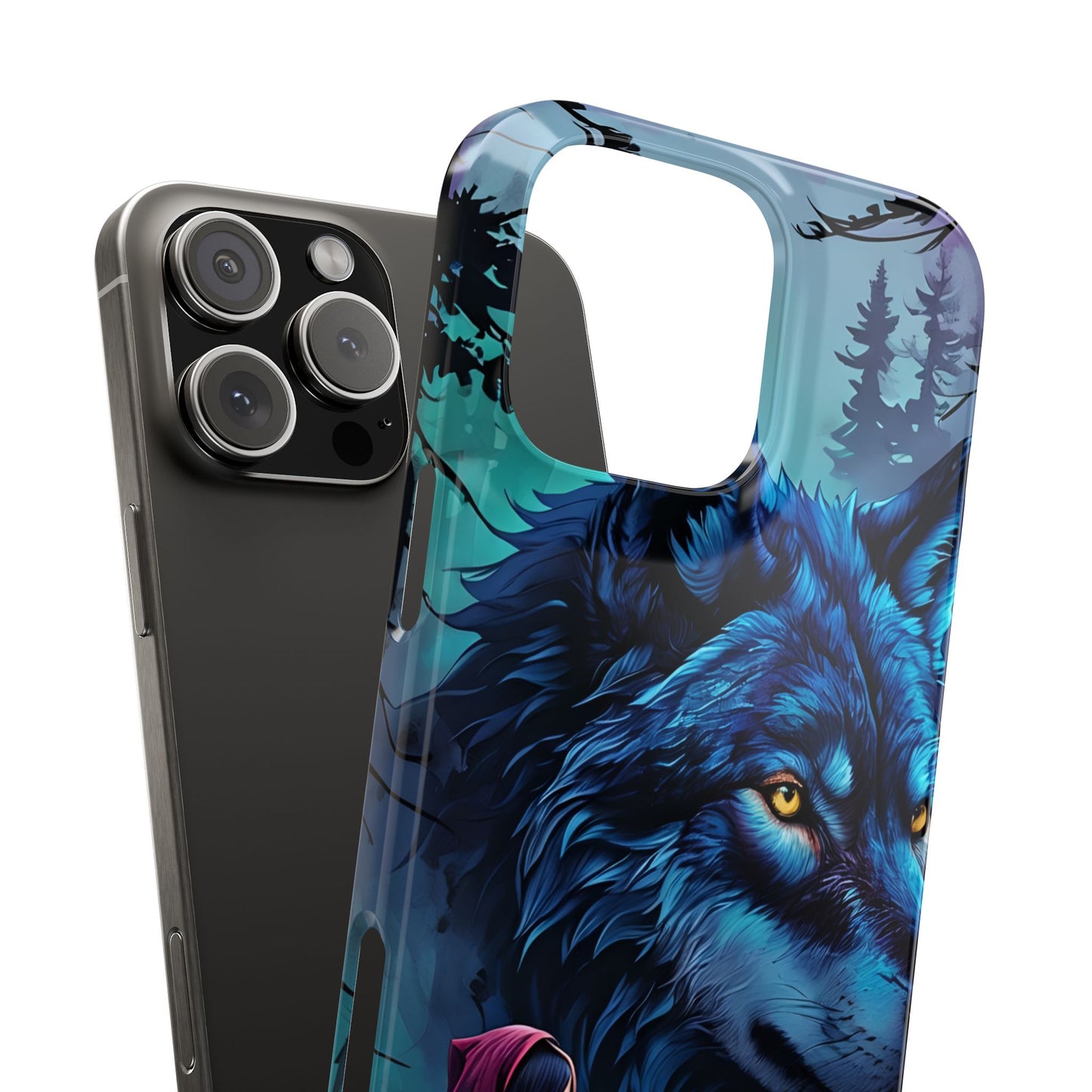 Enchanted Wolf Phone Case - Slim, Stylish Protection for Animal Lovers, Perfect for Gifts & Nature Enthusiasts, Unique Art Design