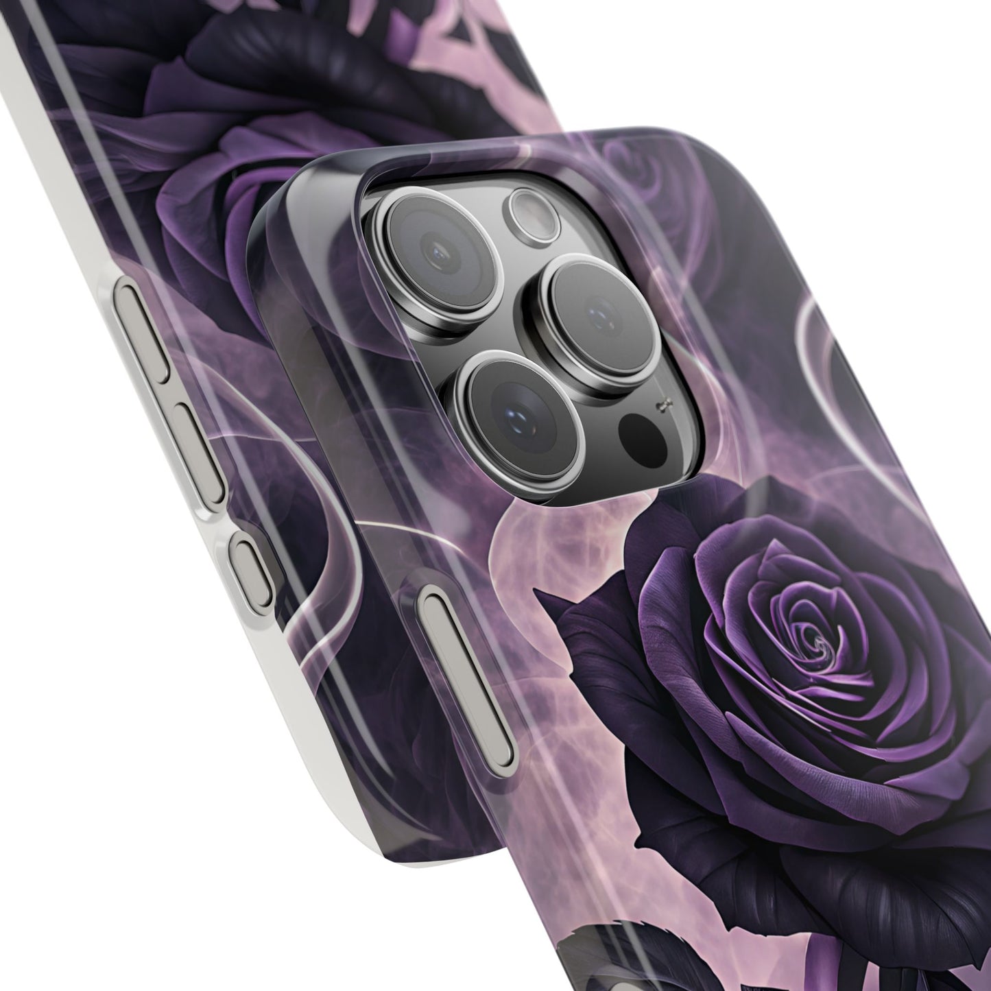 Elegant Purple Rose Phone Cases, Stylish Slim Cases for Flower Lovers, Floral Accessories, Birthday Gifts, Unique Phone Covers