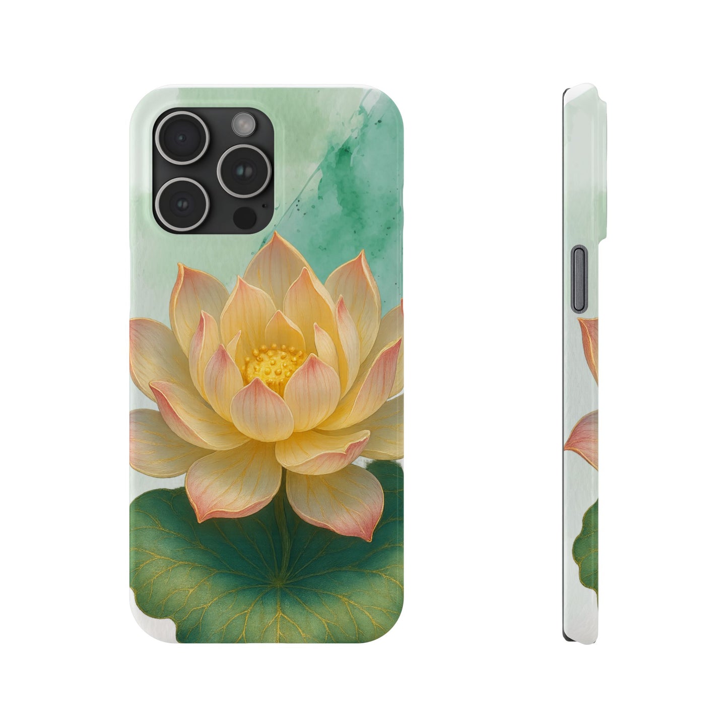 Lotus Blossom Slim Phone Cases, Floral Phone Covers, Nature-Inspired Accessories, Perfect Gift for Garden Lovers, Birthday Present