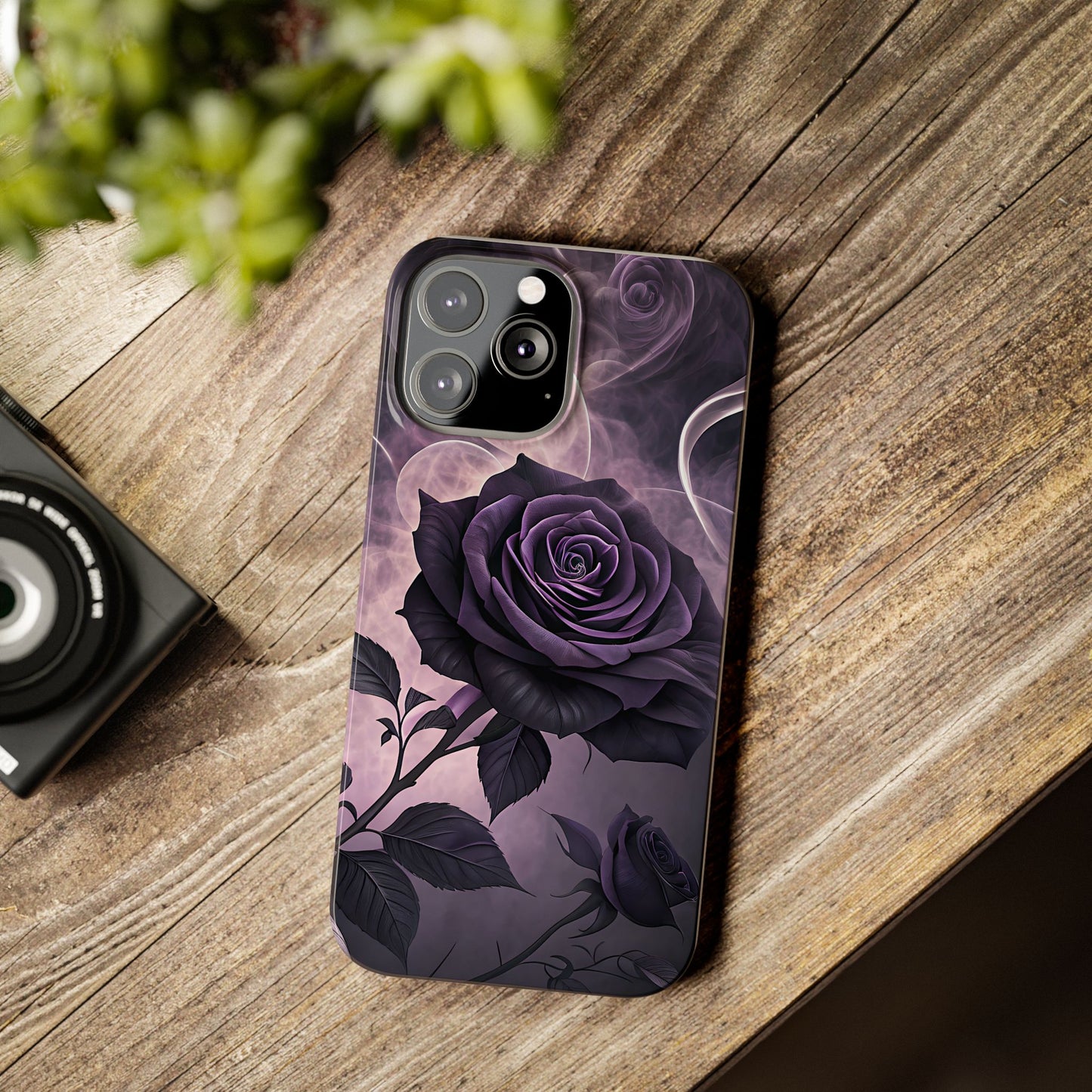 Elegant Purple Rose Phone Cases, Stylish Slim Cases for Flower Lovers, Floral Accessories, Birthday Gifts, Unique Phone Covers