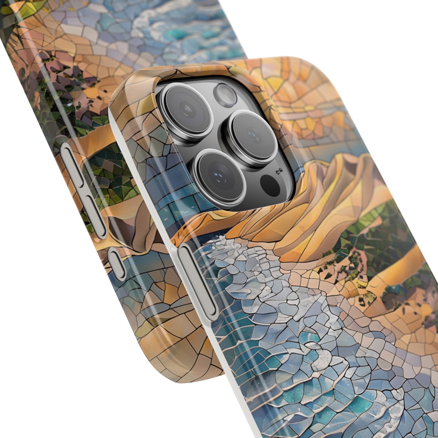 Indiana Dunes National Park Michigan Slim Phone Case, Mosaic Phone Case, East U.S. Nature Art, Coastal Chic, Ocean Lovers, Nature Inspired