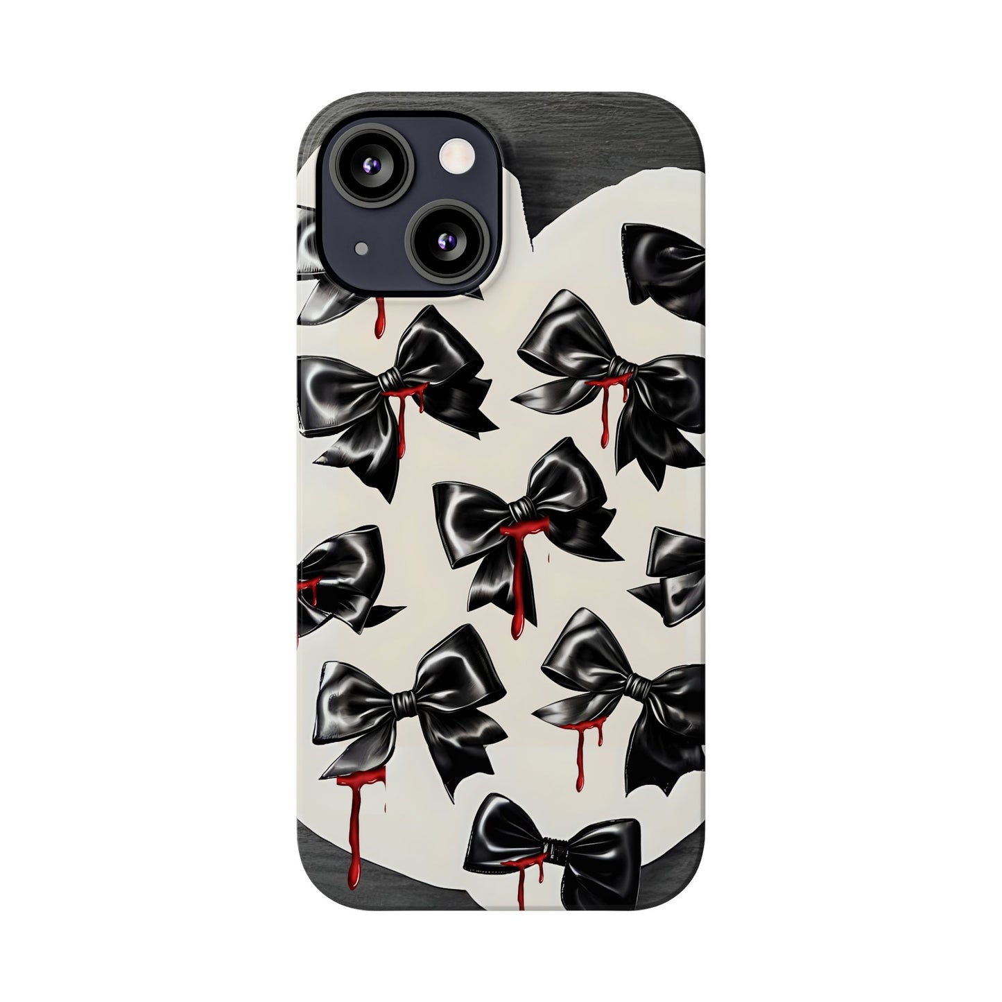 Spooky Halloween Slim Phone Case, Goth Coquette Aesthetic, Cute Horror Style, Perfect for Birthdays and Special Occasions